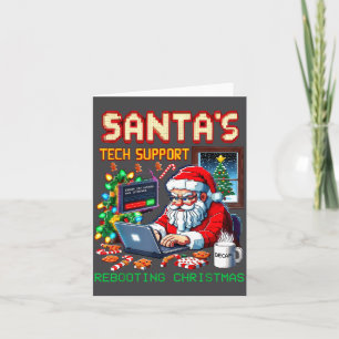 Santa's Tech Rebooting Pixel Support Card