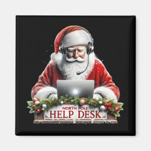 Santa's Tech Support Santa's North Pole Help Chris Magnet