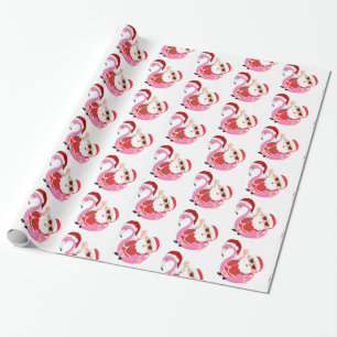 Santa's Tropical Beach Holiday Christmas Vacation Wrapping Paper