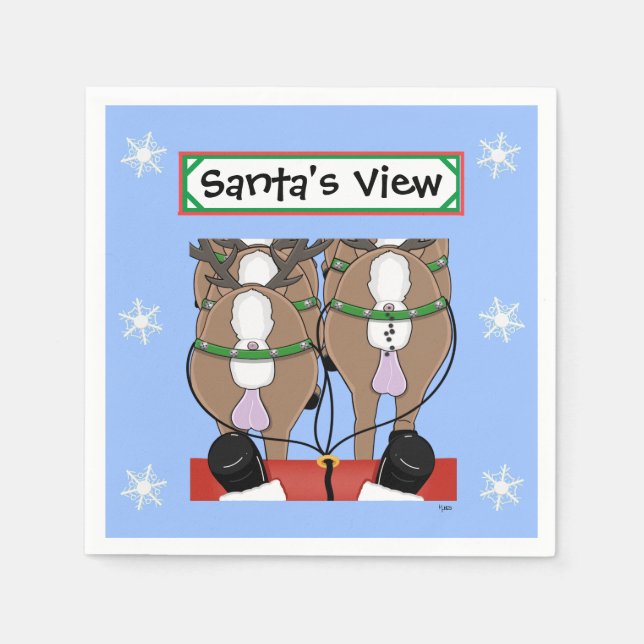 Santa's View 2 Napkin (Front)