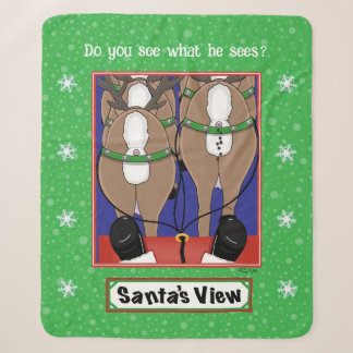 Santa's View Sherpa Blanket