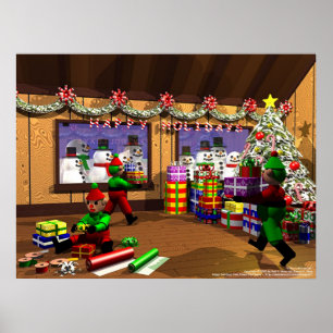 Santa's Warehouse Poster