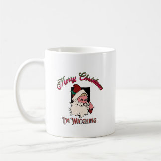 Santas Watching Coffee Mug