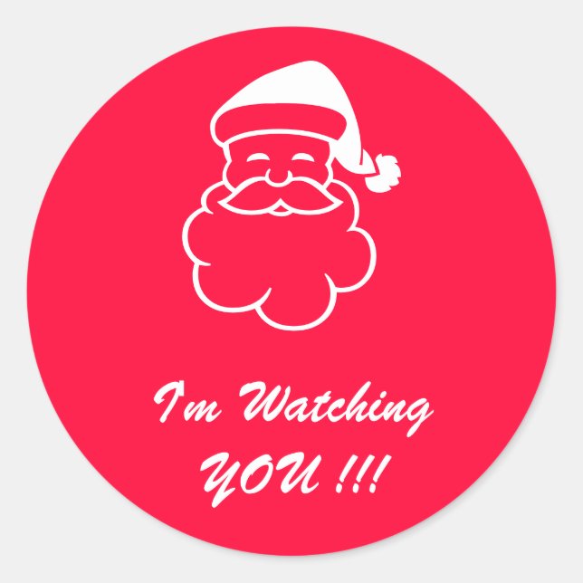 Santa's Watching You Sticker (Front)