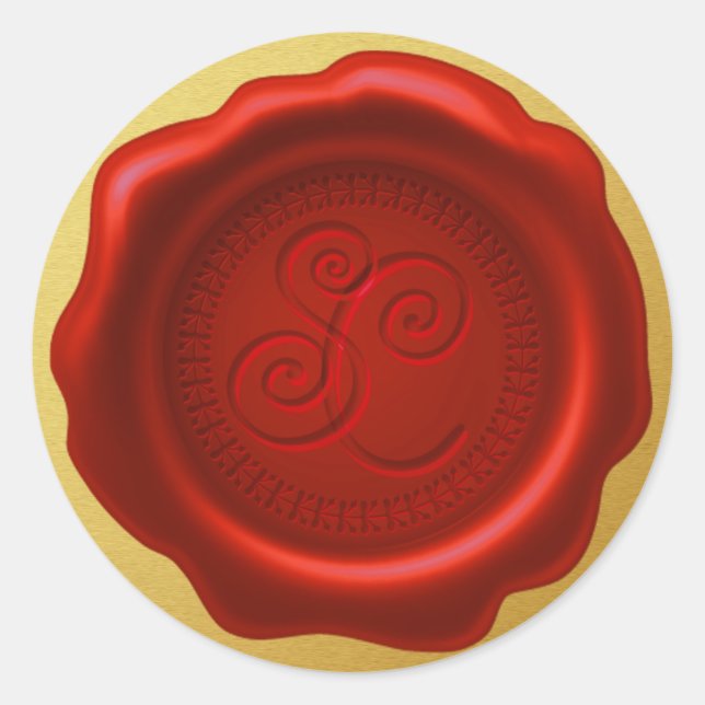 Santa's Wax Seal with SC Golden Sticker (Front)