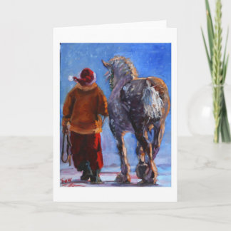 Santa's Wheeler  by S. Fuess Holiday Card