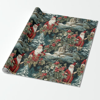 Santa's Winter Garden III Wrapping Paper