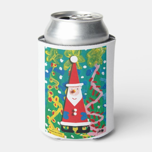 Santa's Winter Wonderland - Kids Art for CHOC Can Cooler (Can Front)