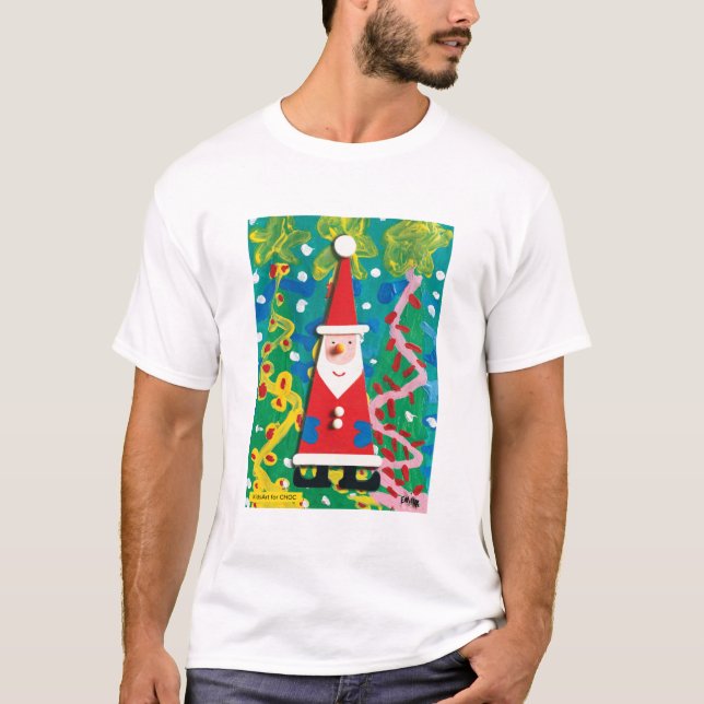 Santa's Winter Wonderland - Kids Art for CHOC T-Shirt (Front)