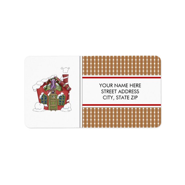 Santa's Workshop Address Mailing Labels (Front)