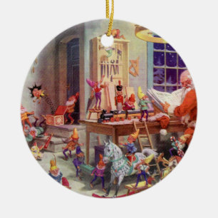 Santas Workshop Ceramic Tree Decoration