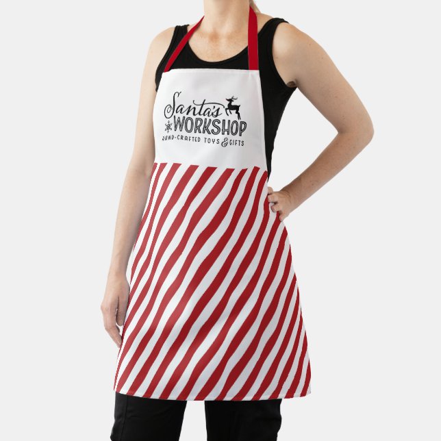 Santa's Workshop Christmas Apron (Insitu)