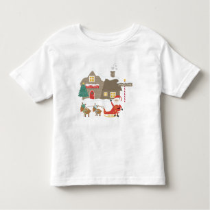 Santa's Workshop - Christmas Scene Toddler T-Shirt