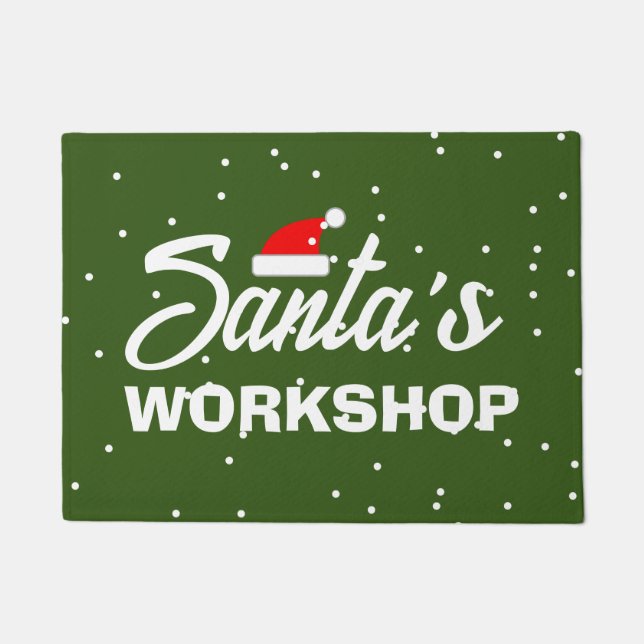 Santa's Workshop custom door mat (Front)