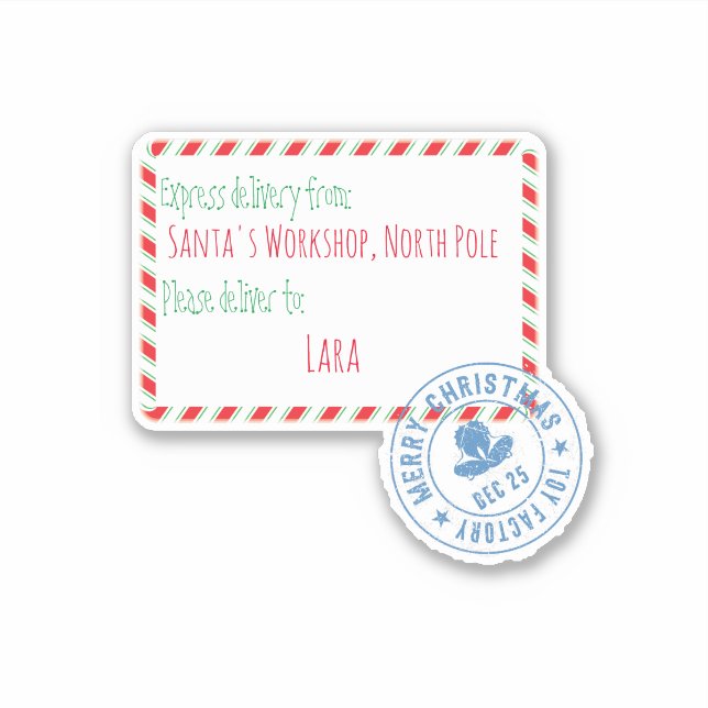 Santa's Workshop Delivery Personalised (Front)