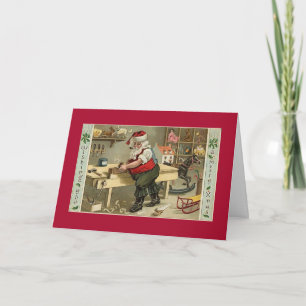 Santa's Workshop Holiday Card