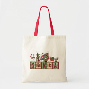 Santa's Workshop Holiday Gift Tote Bag