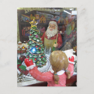 Santa's Workshop Holiday Postcard