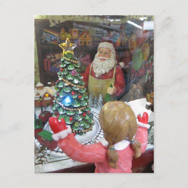 Santa's Workshop Holiday Postcard (Front)