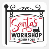 Santa's Workshop Sign