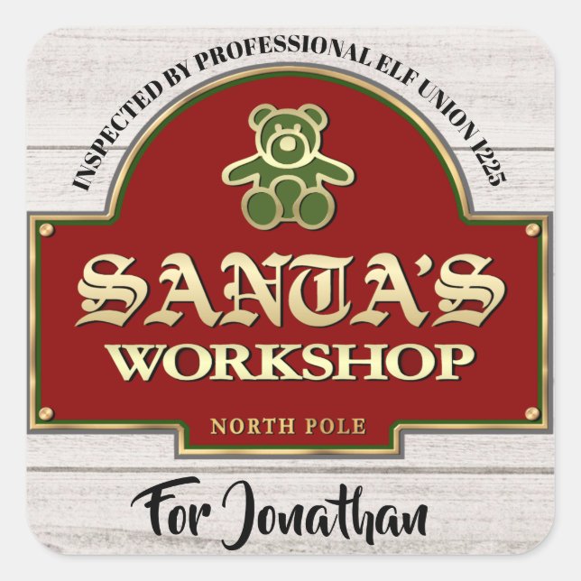 Santa's Workshop Sticker (Front)