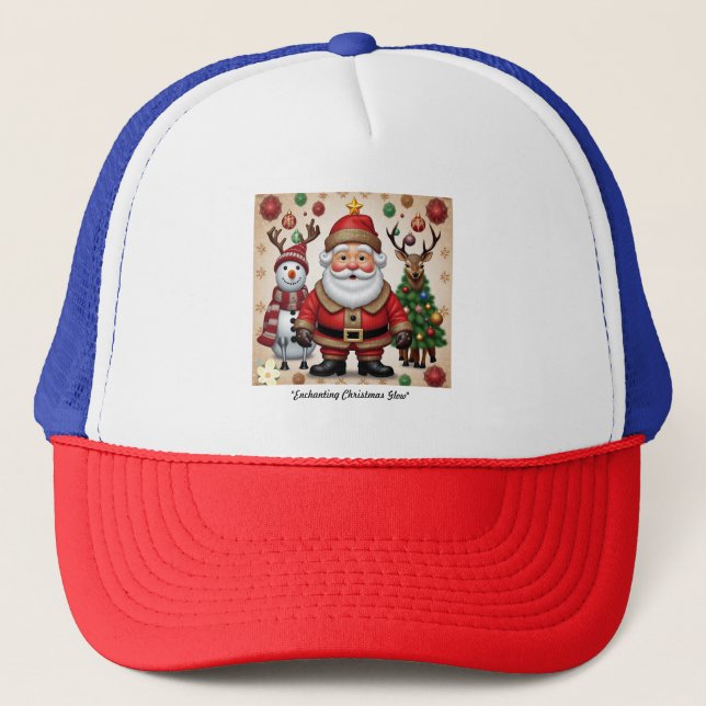 "Santa's Workshop" Trucker Hat (Front)