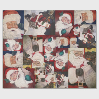 Santas  wrapping paper