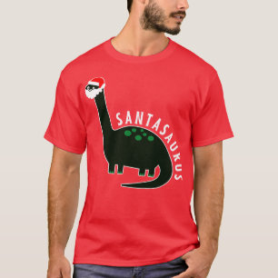 Santasaurus T Rex Funny Santa Dinosaur Christmas B T-Shirt