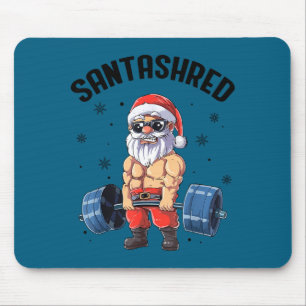 Santashred Funny Santa Meme Xmas Gym Bodybuilding  Mouse Pad