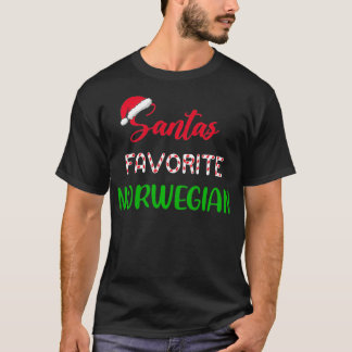 Santau2019s Favorite Norwegian Pajama Christmas Xm T-Shirt