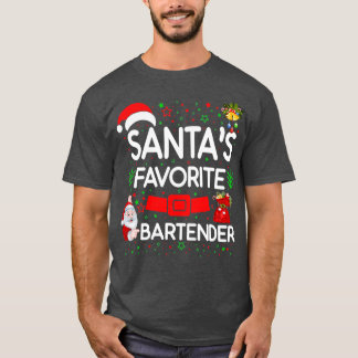 Santax27s Favourite with Bartender T-Shirt