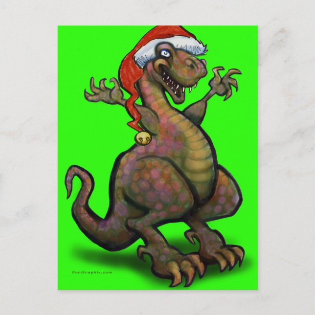 SantaZilla Holiday Postcard (Front)