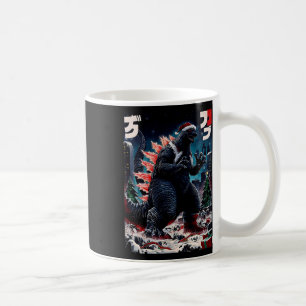 Santazilla Japanese Monster Kaiju Dinosaur Christm Coffee Mug