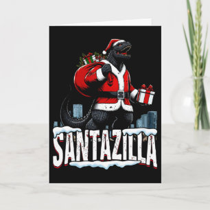 Santazilla Kaiju Santa Christmas Japanese Monster Card