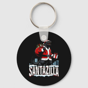 Santazilla Kaiju Santa Christmas Japanese Monster Key Ring