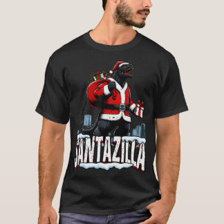 Santazilla Kaiju Santa Christmas Japanese Monster  T-Shirt