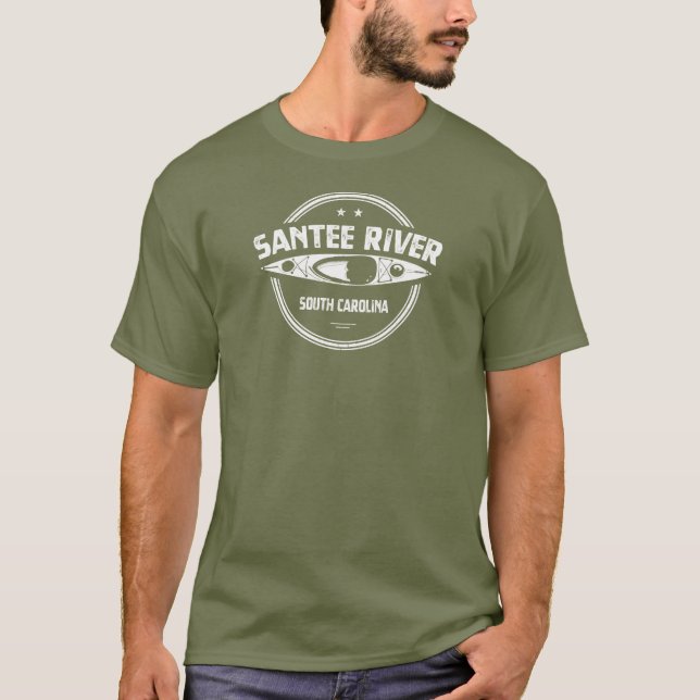 Santee River South Carolina Kayaking T-Shirt (Front)