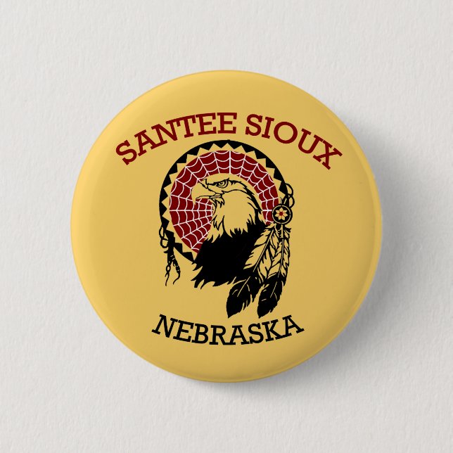 Santee Sioux Button (Front)