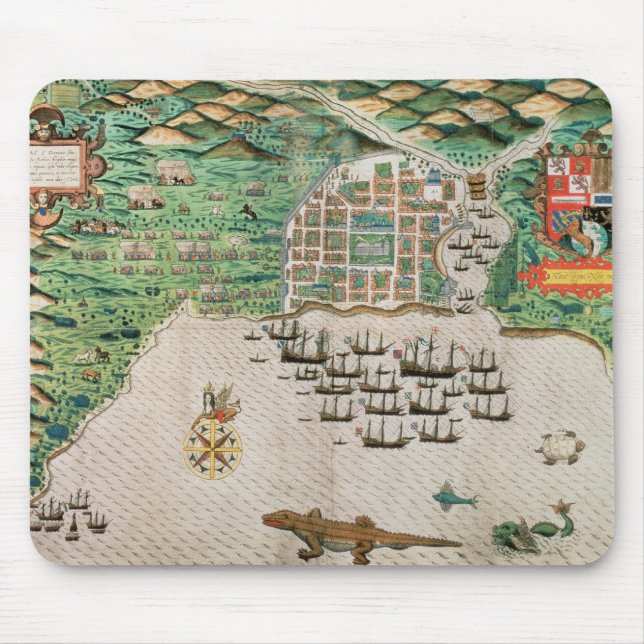 Santiago, Cape Verde, 1589 2 Mouse Pad (Front)