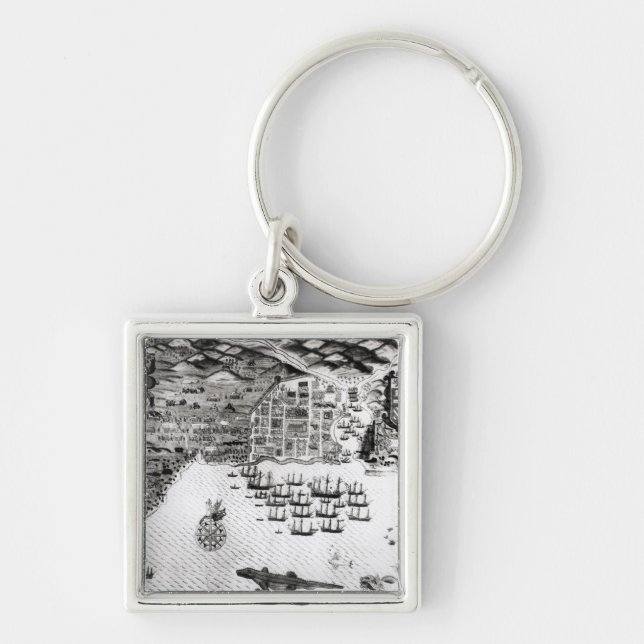 Santiago, Cape Verde, 1589 Key Ring (Front)