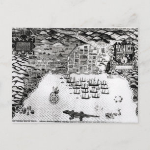 Santiago, Cape Verde, 1589 Postcard