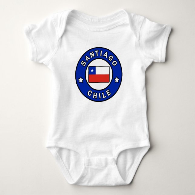 Santiago Chile Baby Bodysuit (Front)