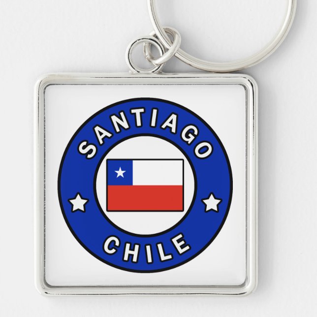 Santiago Chile Key Ring (Front)