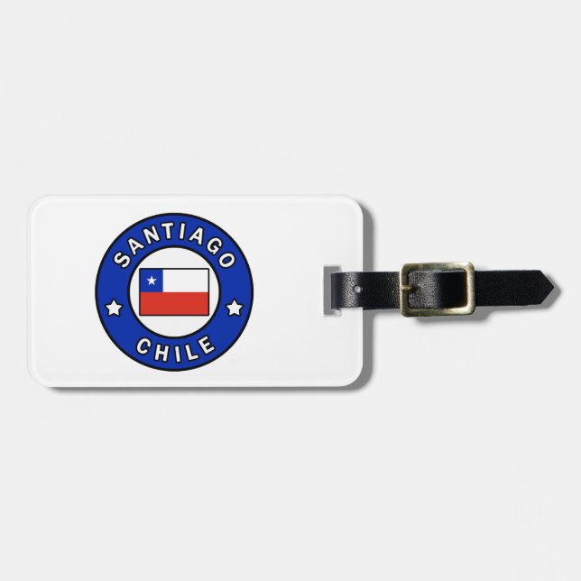 Santiago Chile Luggage Tag (Front Horizontal)