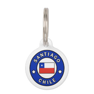 Santiago Chile Pet Tag