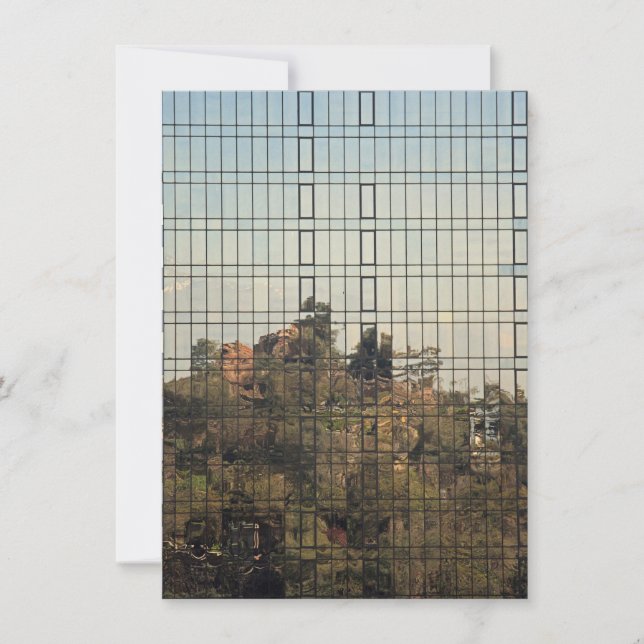 Santiago, Chile reflection Card (Front)