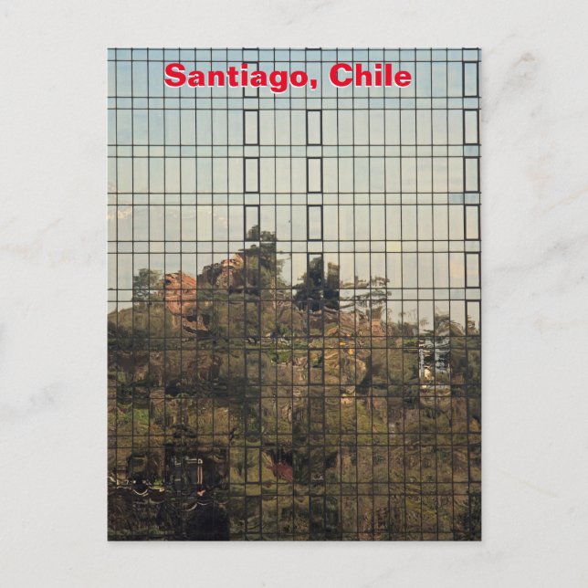 Santiago, Chile reflection Postcard (Front)