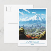 Santiago Chile Vintage Travel