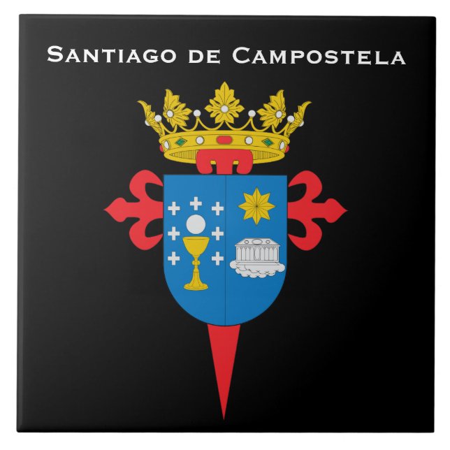 Santiago de Campostela* Spain Ceramic Tile (Front)