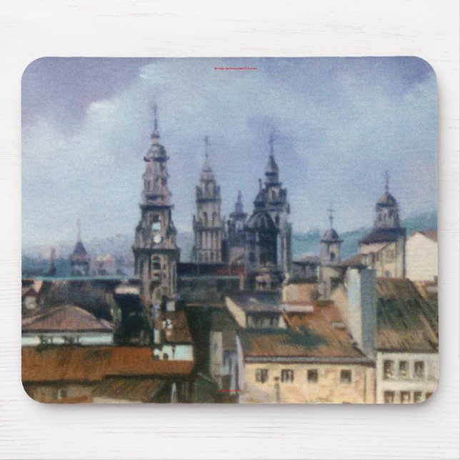 Santiago de Compostela (A Coruña) Mouse Pad (Front)